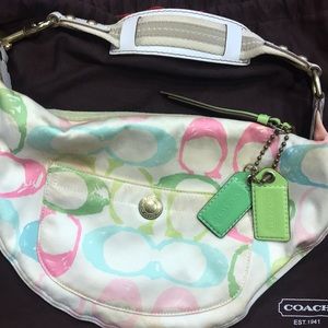 Coach Multi Color C Bag!